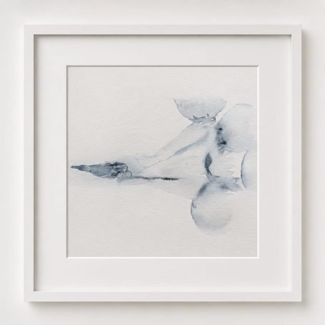 als hätte der Weg Gewicht Minimalistische Aquarellarbeiten der Werkreihe "Das schwerste Gramm" Reihe II · Das was Mitfährt. Bildsprache für Druck und Bewegung