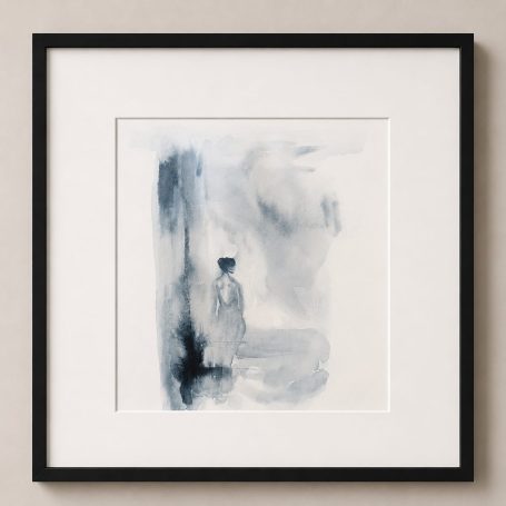 Spuren von Nähe II Stille Szene in Aquarell und Bleistiftarbeit